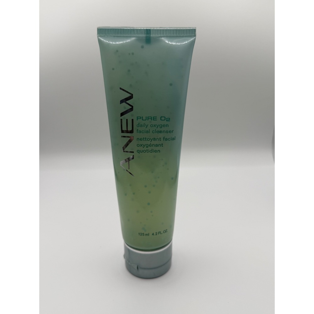 Avon Anew Pure O2 Daily Oxygen Facial Cleanser 2-in-1 Toner 4.2oz 125ml NEW